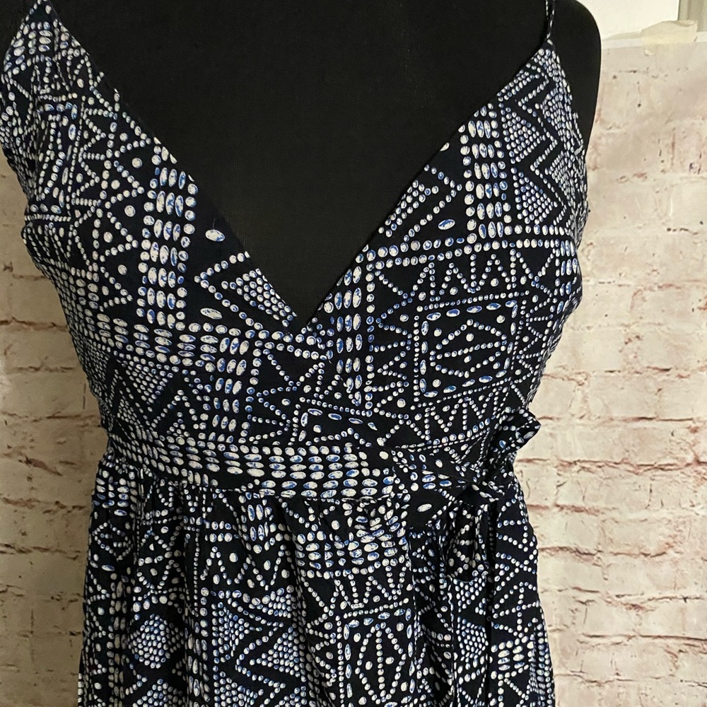 Small women’s maxi wrap dress